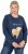 Ulla Popken Let It Snow Sequins Sweatshirt Ink Blue - φούτερ/Φούτερ με κουκούλα - 