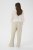 Kaffe Curve Sirana Pants Beige Melange/Black Stripe - Παντελόνια από ύφασμα - 
