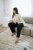 Kaffe Curve Brenn Barrel Twill Jeans Washed Black - Τζιν - 
