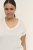 Kaffe Curve Lina V-Neck T-Shirt White - Μπλουζάκια - 