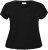 Kaffe Curve Jena V-Neck T-shirt Βαθύ μαύρο - Μπλουζάκια - 