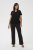 Kaffe Curve Jena V-Neck T-shirt Βαθύ μαύρο - Μπλουζάκια - 