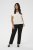 Kaffe Curve Jena V-Neck T-shirt Chalk - Μπλουζάκια - 