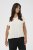Kaffe Curve Jena V-Neck T-shirt Chalk - Μπλουζάκια - 