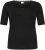 Kaffe Curve Britt T-shirt Βαθύ μαύρο - Μπλουζάκια - 