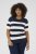 Kaffe Curve Lizzy ρίγαd Πουλόβερ Midnight/Chalk ρίγα - Μπλουζάκια - 