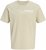 Jack & Jones Blaneo Short Sleeve T-shirt Beige - Μακό μπλουζάκια - Aνδρικά μπλουζεσ μεγάλα μεγέθη