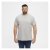 North Latitude T-Shirt O-Neck Grey Melange - Μακό μπλουζάκια - Aνδρικά μπλουζεσ μεγάλα μεγέθη