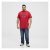 North Latitude Logo T-Shirt Red - Μακό μπλουζάκια - Aνδρικά μπλουζεσ μεγάλα μεγέθη