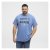 North Latitude Denim Printed Logo T-Shirt Dusty Blue - Μακό μπλουζάκια - Aνδρικά μπλουζεσ μεγάλα μεγέθη