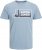 Jack & Jones Logan T-Shirt Turquoise - Μακό μπλουζάκια - Aνδρικά μπλουζεσ μεγάλα μεγέθη