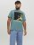 Jack & Jones Conrad T-Shirt Grey - Μακό μπλουζάκια - Aνδρικά μπλουζεσ μεγάλα μεγέθη