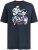 D555 Derby T-Shirt Rhythm and Rides Navy - Μακό μπλουζάκια - Aνδρικά μπλουζεσ μεγάλα μεγέθη