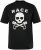 JP1880 T-Shirt Short Sleeve Skull Race Black - Μακό μπλουζάκια - Aνδρικά μπλουζεσ μεγάλα μεγέθη