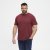 North Latitude T-Shirt O-Neck Bordeaux TALL - TALL Πόλο μπλουζάκια - T-Shirt για Ψηλούς Άνδρες