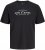 Jack & Jones Kevin Μπλουζάκι Μαύρο - Μακό μπλουζάκια - Aνδρικά μπλουζεσ μεγάλα μεγέθη