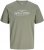 Jack & Jones Kevin Μπλουζάκι Γκρι - Μακό μπλουζάκια - Aνδρικά μπλουζεσ μεγάλα μεγέθη
