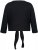 Ulla Popken Versatile Surplice Wrap Tie Hem Bolero Top Black - Μπλουζάκια - 