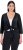 Ulla Popken Versatile Surplice Wrap Tie Hem Bolero Top Black - Μπλουζάκια - 