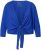 Ulla Popken Versatile Surplice Wrap Tie Hem Bolero Top Cobalt Blue - Μπλουζάκια - 