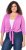 Ulla Popken Versatile Surplice Wrap Tie Hem Bolero Top Cool Pink - Μπλουζάκια - 