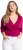 Ulla Popken Versatile Surplice Wrap Tie Hem Bolero Top Magnolia Red - Μπλουζάκια - 