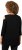 Ulla Popken Asymmetric Petal Cutouts A-line Fit Stretch Knit Top Black - Μπλουζάκια - 