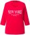 Ulla Popken City Name Graphic Tee Lychee - Τυπωμένα T-shirts για γυναίκες - 