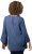 Ulla Popken Trumpet Sleeve Cold Dyed Tee Dove Blue - Τυπωμένα T-shirts για γυναίκες - 