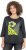 Ulla Popken Graphic Patch Print 3/4 Sleeve T-Shirt Black - Μπλουζάκια - 