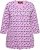 Ulla Popken Geometric Pattern 3/4 Sleeve Tee Amethyst - Τυπωμένα T-shirts για γυναίκες - 