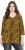 Ulla Popken Animal Print 3/4 Sleeve V-Neck Tee Neon Orange - Μπλουζάκια - 