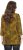 Ulla Popken Animal Print 3/4 Sleeve V-Neck Tee Neon Orange - Μπλουζάκια - 