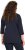 Ulla Popken Peace Love Life 3/4 Sleeve Graphic Tee Navy - Μπλουζάκια - 