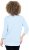 Ulla Popken Country Lettered 3/4 Sleeve Tee Soft Light Blue - Τυπωμένα T-shirts για γυναίκες - 