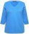 Ulla Popken Country Lettered 3/4 Sleeve Tee Teal Blue - Τυπωμένα T-shirts για γυναίκες - 