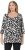 Ulla Popken Scribble Print Square Neck 3/4 Sleeve Tee Black - Τυπωμένα T-shirts για γυναίκες - 