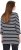 Ulla Popken Striped 3/4 Sleeve A-Line Tee Black - Μπλουζάκια - 