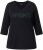 Ulla Popken SPRING Studded 3/4 Sleeve Tee Black - Μπλουζάκια - 