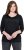 Ulla Popken SPRING Studded 3/4 Sleeve Tee Black - Μπλουζάκια - 