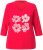 Ulla Popken Floral Graphic V-Neck Tee Lychee - Τυπωμένα T-shirts για γυναίκες - 