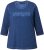 Ulla Popken UNIQUE Embroidered 3/4 Sleeve Tee Ink Blue - Μπλουζάκια - 