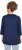 Ulla Popken Casual Mood Floral V-Neck Tee Navy - Μπλουζάκια - 