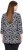 Ulla Popken Graphic Flower A-Line 3/4 Sleeve Tee Black - Μπλουζάκια - 
