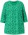 Ulla Popken Graphic Flower A-Line 3/4 Sleeve Tee Moss Green - Μπλουζάκια - 