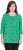 Ulla Popken Graphic Flower A-Line 3/4 Sleeve Tee Moss Green - Μπλουζάκια - 