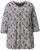 Ulla Popken Graphic Flower A-Line 3/4 Sleeve Tee Soft Light Blue - Μπλουζάκια - 