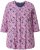 Ulla Popken Graphic Flower A-Line 3/4 Sleeve Tee Pink - Μπλουζάκια - 