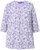 Ulla Popken Graphic Flower A-Line 3/4 Sleeve Tee Lavender - Μπλουζάκια - 