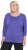 Ulla Popken Quick Drying Batwing Sleeve Tee Blueberry - Τυπωμένα T-shirts για γυναίκες - 